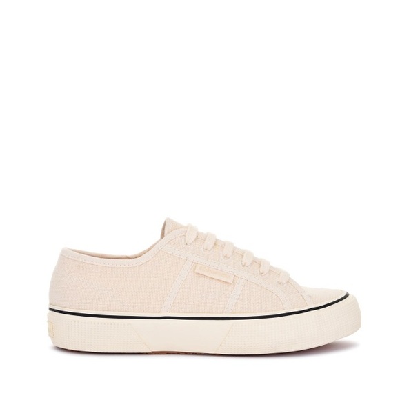 Superga Shoes - Superga Cream Canvas Sneakers 8